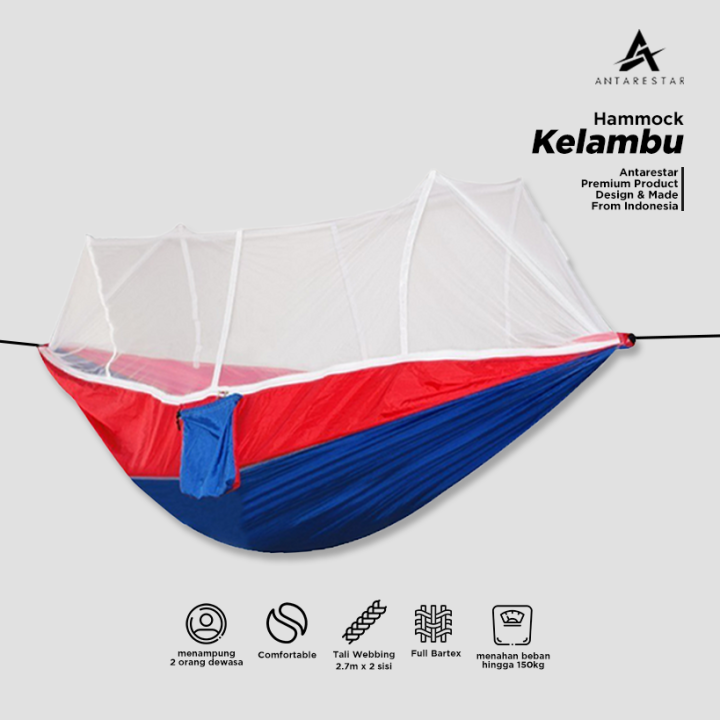 Hammock Kelambu Hamok Tempat Tidur Ayunan Kasur Gantung Camping Outdoor