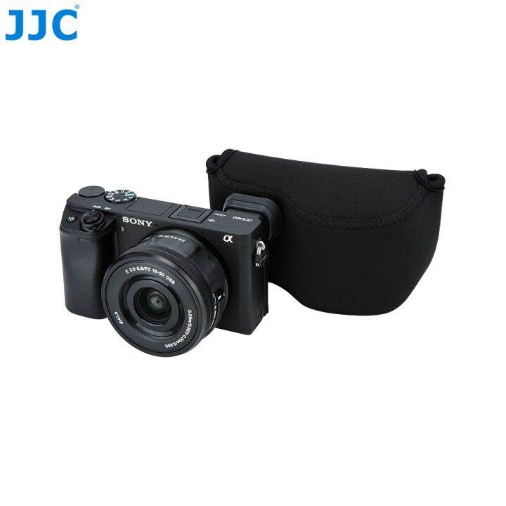 jjc-กระเป๋ากล้องไร้กระจกนุ่มเคสสำหรับ-sony-กระเป๋าผ้านีโอพรีน-zv-e10-a6600-a6500-a6400-a6300แคนนอน-powershot-nikon-p7800