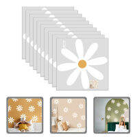 Hemoton 10pcs Diy Daisy Flower Wall Wall สติ๊กเกอร์ติดผนังติดผนังตัวเอง