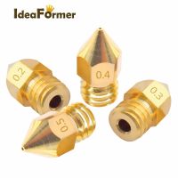 +【】 5/10Pcs MK8 Brass Nozzle 1.75/3.0Mm Filament Extruder Print Head Nozzle 0.2/0.3/0.4/0.5Mm For CR10 CR10S Ender3 3D Printer Parts