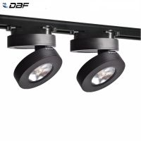 [DBF]Angle Adjustable 5W 7W 3W Rail Track Fixture COB 2 Wire Rail Track Lighting Black/White Guide Rail Track Light Clothes Shop