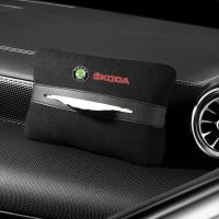 【LZ】◊  Assento de carro Voltar Pendurado Saco De Tecido Caixa De Armazenamento Acessórios Decorativos para Skoda Octavia A5 A7 RS Fabia Superb