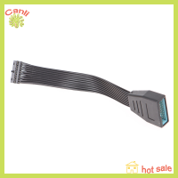 Canli 15cm USB 3.0 20Pin 19Pin ชายไปยังอะแดปเตอร์เมนบอร์ดหญิง26AWG