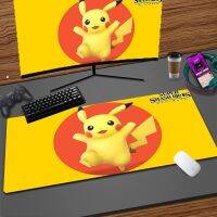 แผ่นรองเมาส์เกมมิ่ง Pikachu น่ารัก Anti Slip แผ่นรองโต๊ะ Xxl แผ่นรองเมาส์อะนิเมะเย็นแล็ปท็อปอุปกรณ์สำนักงานแผ่นรองเมาส์ Kawaii