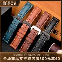 Italian leather strap Suitable for Panerai Lumino PAM111 448 441 leather wrist strap 22 24mm