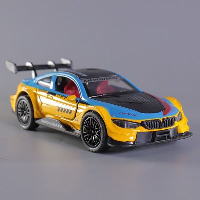1:36 Car Model BMW M4 Racing Car Model Track Version Children Alloy Open Door Car Rally Car Collection Toy For Boy Gifts