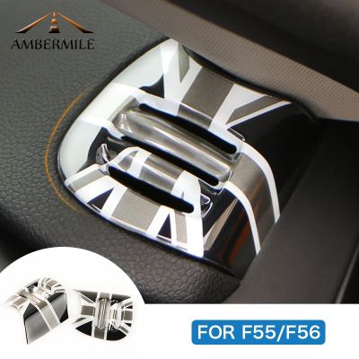 【hot】 AMBERMILE 2PCS Car Air Condition Vent Outlet Cover Sticker Interior Decoration for Cooper F56 F55 Accessories Styling