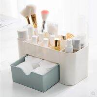 【YD】 Makeup Organizer Storage with Drawer Cotton Swab Stick lipstick organizer brush makeup Plastic