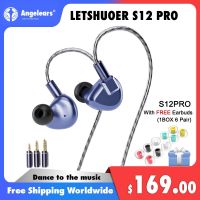 Letshuoer S12 PRO หูฟังชนิดใส่ในหู Bass Magnetic Planar Driver IEM หูฟัง Hi-Fi ชุบเงินทองแดงสาย3in1ปลั๊ก KZ 7HZ