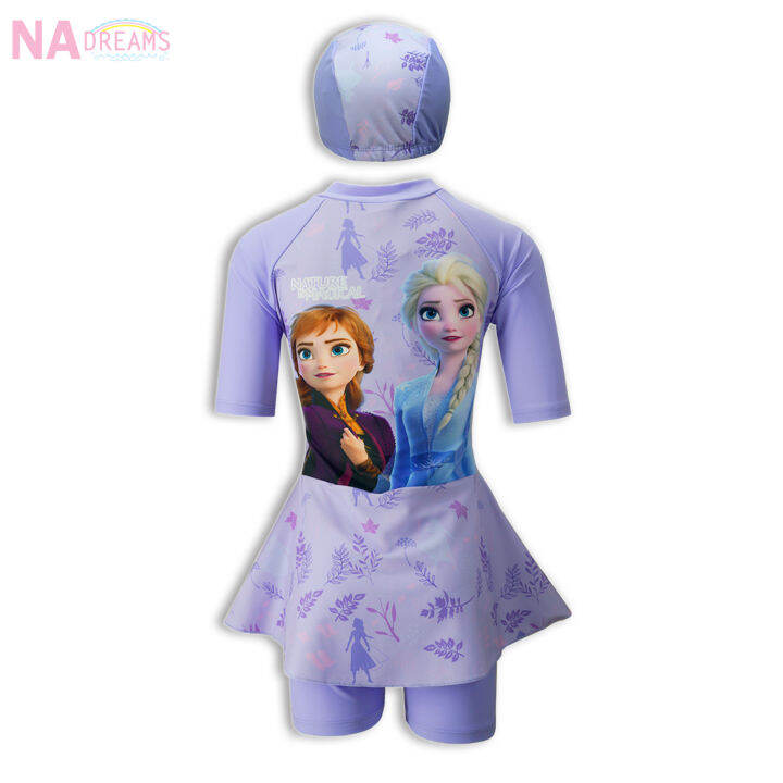 disney-frozen-ชุดว่ายน้ำเด็กหญิง-ลายการ์ตูนโฟรสเซ่น-frozen-เจ้าหญิงหิมะ-จาก-nadreams-girl-swimwear-ผู้หญิง-ชุดว่ายน้ำ