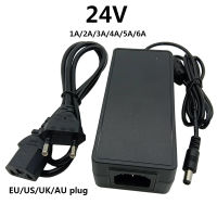 24โวลต์โวลต์แหล่งจ่ายไฟ AC DC อะแดปเตอร์24โวลต์อะแดปเตอร์ Adaptador 1A 2A 3A 4A 5A Conveter สากลสหภาพยุโรปสหรัฐอเมริกาสหราชอาณาจักรออสเตรเลียเสียบ5.5*2.5มิลลิเมตร