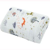 【DT】hot！ Baby Muslin Kids Bathrobe Child Blanket Wrap for Newborn Infant Toddler Boys Gauze Cotton 105x105cm