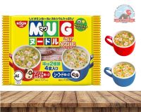 ?Nissin MUG  มาม่า 2 รสชาติรส โซยุ กับ ซีฟุ้ด  ( 1 ห่อ มี 4 ซอง)อย่างละ 2 ซอง ?มาม่าสำหรับเด็ก ไม่มีผงชูรส