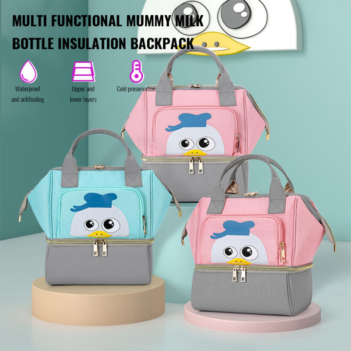1pc Multi-functional Double-layered Mommy Back Milk Bag, Portable Breast  Milk Cooler And Ice Pack For Storage And Freshness