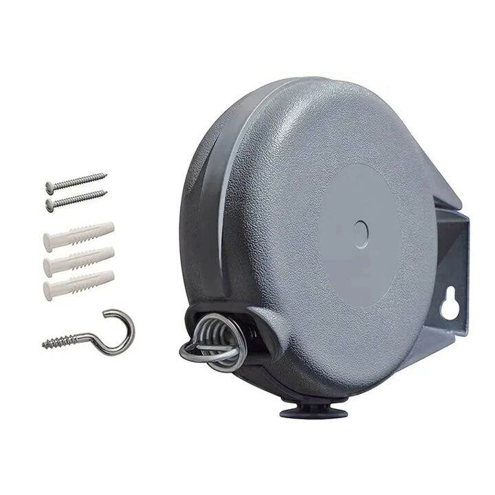 Wall Mounted Clothes Line 15m Space Saving Retractable Clothesline for