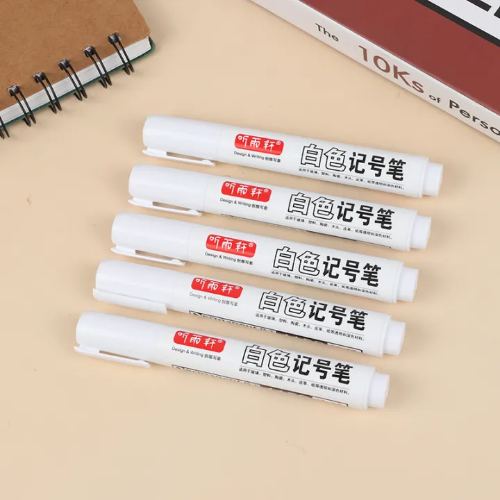 UNI 3/5pcs Metal Permanent Marker Pens 6mm White Paint Pen for Leather