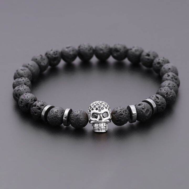 black-eye-skull-hematite-bead-bracelet-men-classic-handmade-8mm-lava-stone-charm-bracelet-for-men-jewelry-gift