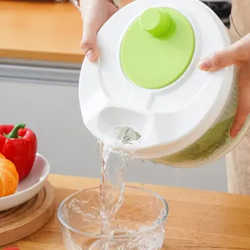 1pc, Vegetables Dryer, Salad Spinner, Fruits Basket, Vegetables Washer  Dryer, Fruit Drainer, Lettuce Spinner, Colander Basket, Drying Machine,  Useful