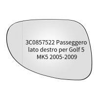 กระจกมองหลังด้านขวาพร้อมช่องประตูแก้วอะไหล่สำหรับ MK5กอล์ฟกระจกมองหลังแบบปรับได้