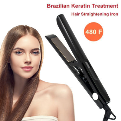 RUCHA Hair Straightener 480 ℉ MCH Keratin Treatment Professional Salon Flat Iron ความร้อนอย่างรวดเร็วเตารีดอุณหภูมิสูง