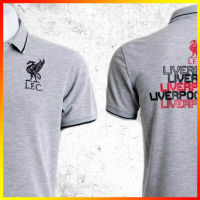 เสื้อโปโล ลิขสิทธิ์แท้  Liverpool ( หญิง ) รุ่นLFC006 สีเทา