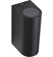 Спот Потолочный Modern Matte Black Curved Outdoor Garden Porch Patio Up Down Wall Light Ip44