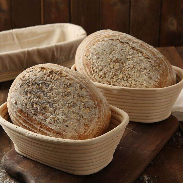 PEEKABOOO Oval Mass Proofing Bread Fermentation Handmade Wicker Rattan