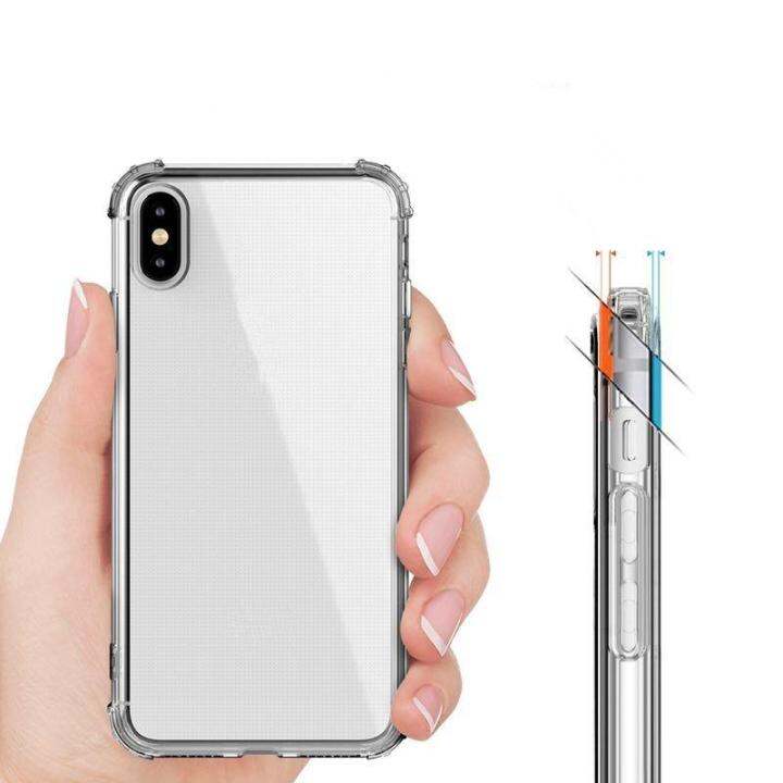 เคส-tpu-นิ่มใสป้องกันการตกสำหรับ-xr-x-xs-max-15-plus-ฝาครอบป้องกันแบบโปร่งใสสำหรับ14-13-12-11-pro-max