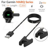 Zenia เครื่องชาร์จ USB ที่รวดเร็วเปลี่ยนข้อมูลซิงค์ชาร์จไฟสำหรับ Garmin MARQ Adventurer/Athlete/Aviators/Captain/Commander/Driver/Golfer Performance ประสิทธิภาพสมาร์ทนาฬิกากีฬาอุปกรณ์เสริม