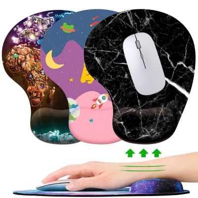 【jw】△ஐ  Silicone Wrist Rest Ergonomic Hand Support Non Mice Soft Mousepad Desktop Laptop