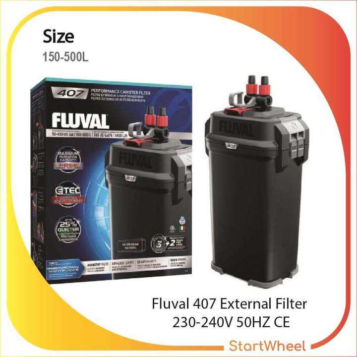 Fluval 407 External Filter 230240V 50HZ CE Lazada