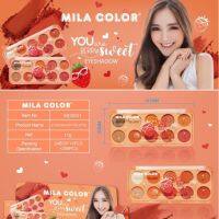 อแชโดว์ MILA COLOR 8เชดสีในตลับเดียว อายแชโว์โทนส้มอิฐแดง สีสวยติดทนนาน?� No.MC5031 สินค้ามีพร้อมส่ง