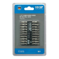 HHW ดอกไขควงลม 2 หัว PH2 x 65 มม. (แพ็กละ 10 ดอก) / PH2 Bit Blister Pack , 10 pcs, 65mm (with sandblast surface)