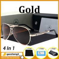 [100% เดิม][4 In 1]Gaozheng2 ใหม่Benz 737 ป้องกันรังสีอัลตราไวโอเลตแว่นกันแดดP Olarizedผู้ชายหรูหราUV400 กรอบโลหะแว่นกันแดดผู้ชายแว่นตาชุดของขวัญ