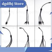 Dgdfhj Shop 2.1*5.5mm 1 Female to 2 3 4 5 8 Male DC Power Splitter Plug Cable for CCTV Security Camera Accessories Power Supply Adapter