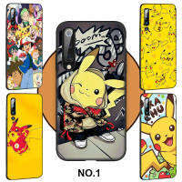 Casing หรับ OPPO A91 F15 A81 A92 A72 A52 A93 A94 Reno 2 2Z 2F 3 4 5 5K 6 4Z 6Z Lite Pro Plus A92S ni111 Pokemon Cartoon Pattern Phone เคสโทรศัพท์