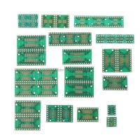 35pcs/7value*5pcs PCB Board Kit SMD Turn To DIP SOP MSOP SSOP TSSOP SOT23 8 10 14 16 20 24 28 SMT To DIP Whosale&amp;Dropship