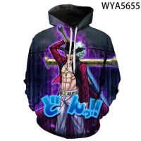 ผู้ชายผู้หญิงเด็ก Cool One Piece เสื้อแขนยาว Hoodies 3D พิมพ์เสื้อ Streetwear เด็กผู้หญิงเด็กเสื้อแฟชั่น