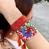 Go2Boho Multilayer Crystal Bracelet Set Jewelry Ins Fashion Miyuki Beads Bracelets for Women Handmade Woven Boho Pulsera Femme Charms and Charm Bracel