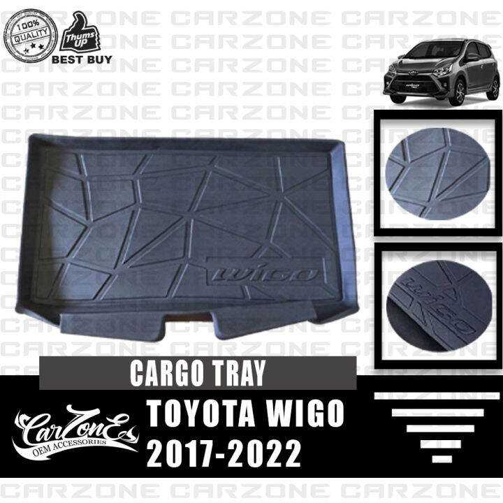Toyota Wigo 20172022 Cargo Trunk/Cargo Tray with EXTENSION (Black