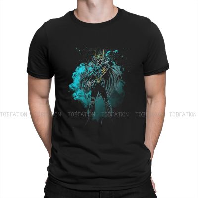 Comic Saint Seiya Andromeda Soul Of The Dragon Tshirt Graphic Men Tops Vintage Goth Summer Clothes Cotton Harajuku T Shirt