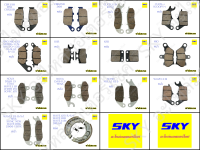 ผ้าดิสเบรค ผ้าเบรคดิส ผ้าเบรค ผ้าเบรก หน้า หลัง WAVE125 R/S/I WAVE110i WAVE100 SONIC DREAM CLICKi SCOOPYi KSR NSR FINO M-SLAZ MSX MIO CBR NOVA DASH เวฟ125 เวฟ110i เวฟ100 โซนิค ดรีม คลิก