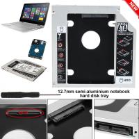 ถาดแปลง ใส่ HDD SSD ในช่อง DVD Notebook 12.7 mm Universal SATA 2nd HDD SSD Hard Drive Caddy