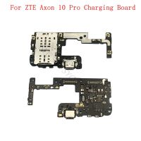 ขั้วต่อการชาร์จ USB พอร์ตบอร์ดสายยืดหยุ่นสําหรับ ZTE Axon 10 Pro SIM Card Reader Board อะไหล่ซ่อม