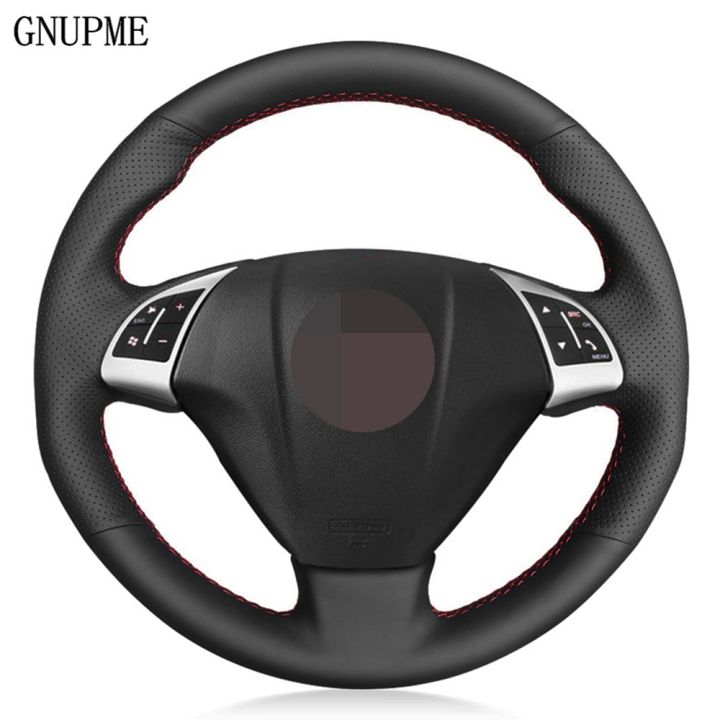 DIY Soft Black Artificial Leather Car Steering Wheel Cover For Fiat Grande Punto Bravo Linea 2007-2019 Qubo Doblo Opel Combo