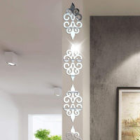 40 Pcs Acrylic Hollow Mirror Wall Stickers Removable DIY Decals Self Adhesive Art Murals Decor for Home Living Room Decoration