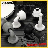 Silicone Mute Self Adhesive Door Stopper Non Drilling Sticker Door Suction Wall Protectors Hidden Door Holders Hardware Protect Door Hardware Locks