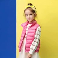 New Children Down Vest Girls Sleeveless Jacket Winter Waistcoats Boys Autumn Outerwear Coats 2-12 Years Kids Warm Clothes