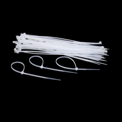 100pcs Cable Tie 4*150mm 4*200mm 4*250mm 4*300mm White Zip Ties Self Locking Cable Zip  Nylon 150mm 200mm Cable Tie