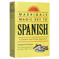 Original Spanish learning Treasure Book of Huayan original English madrigals magic key to Spanish introduction English bilingual learning reference book